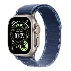 Умные часы Apple Watch Ultra 3, 49 мм, Natural Titanium Bright Blue Trail Loop M/L
