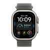 Часы Apple Watch Ultra 4 GPS 49 мм, корпус натуральный титан (Natural Titanium), ремешок Ocean, цвет: полупрозрачный чёрный (Translucent Black)