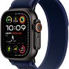 Apple Watch Ultra 2 (2024) GPS + Cellular, 49 мм, корпус черного из титана, ремешок Trail голубого цвета, размер M/L