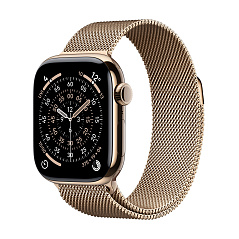 Умные часы Apple Watch Series 11 42mm Gold Titanium Case with Gold Milanese Loop - S/M