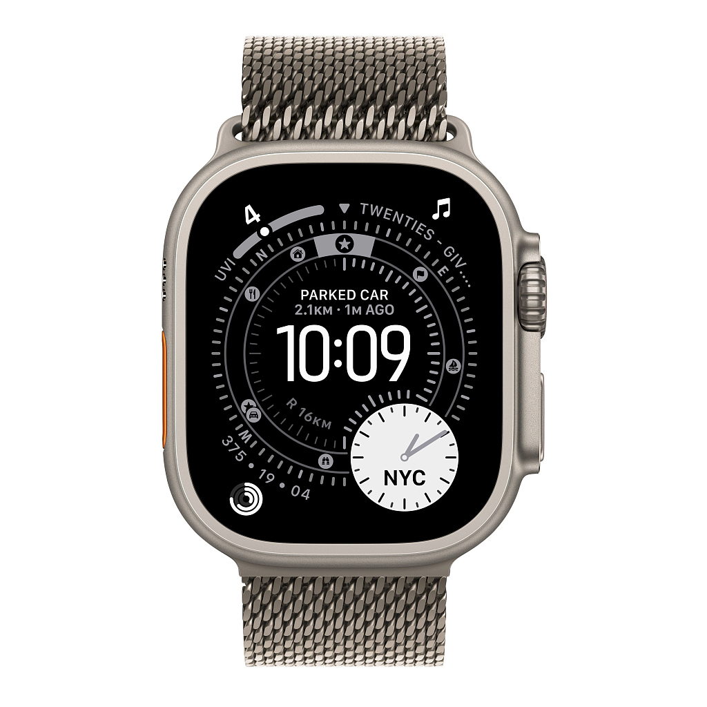 Умные часы Apple Watch Ultra 3, 49 мм, Natural Titanium Milanese Natural Loop S