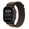 Часы Apple Watch Ultra 4 GPS 49 мм, корпус чёрный титан (Black Titanium), ремешок Alpine, цвет: тёмно-оливковый (Dark Olive), размер: L