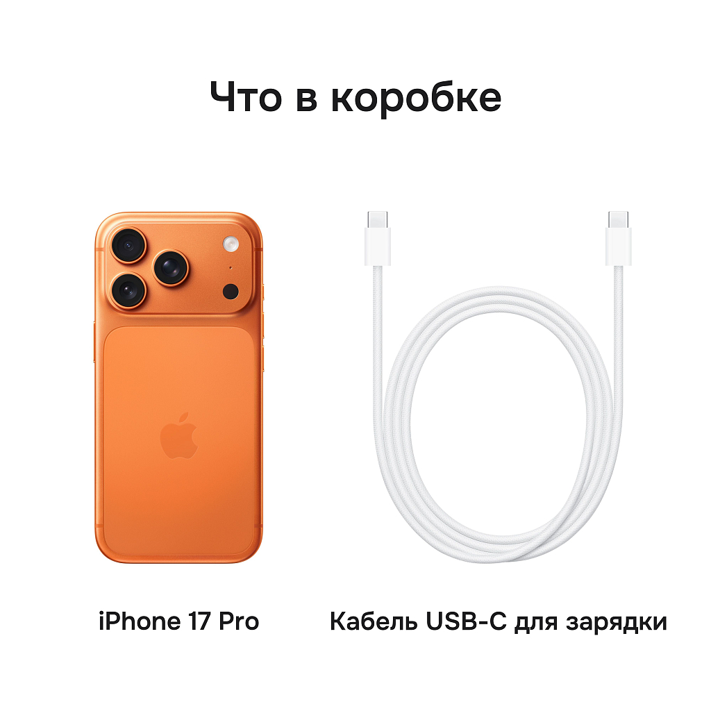 Смартфон Apple iPhone 17 Pro 256 ГБ («Космический оранжевый» | Cosmic Orange) Dual-SIM