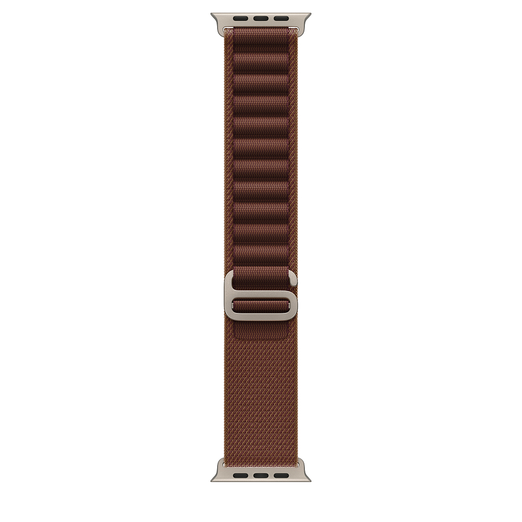 Часы Apple Watch Ultra 4 GPS 49 мм, корпус натуральный титан (Natural Titanium), ремешок Alpine, цвет: бордовый (Burgundy), размер: S