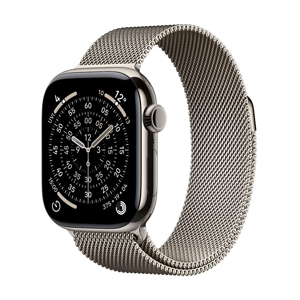 Умные часы Apple Watch Series 11 46mm Natural Titanium Case with Natural Milanese Loop - M/L