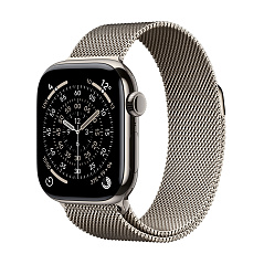 Умные часы Apple Watch Series 11 46mm Natural Titanium Case with Natural Milanese Loop - M/L