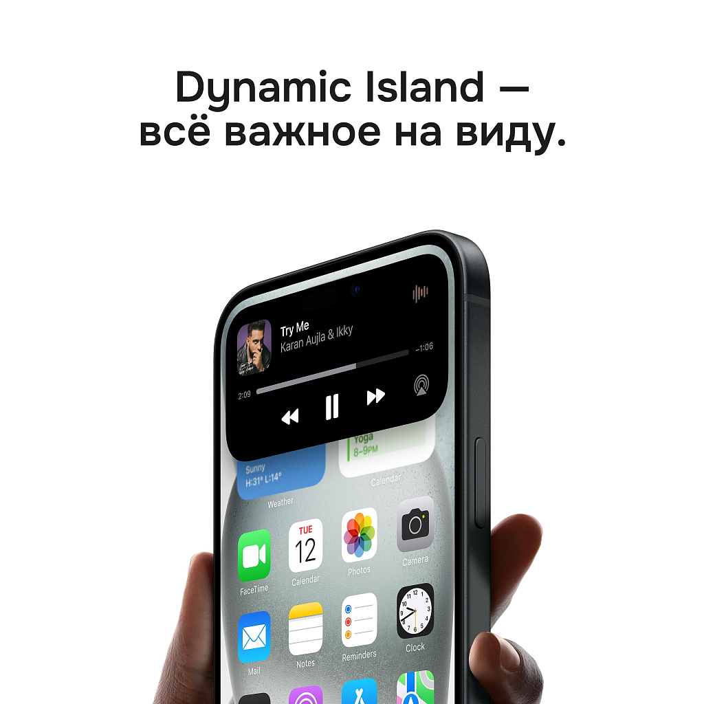 Apple iPhone 15 256 ГБ черный Dual-SIM