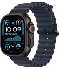 Apple Watch Ultra 2 (2024) GPS + Cellular, 49 мм, корпус из черного титана, ремешок Ocean темно-синего цвета