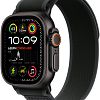 Apple Watch Ultra 2 (2024) GPS + Cellular, 49 мм, корпус черного из титана, ремешок Trail черного цвета, размер M/L