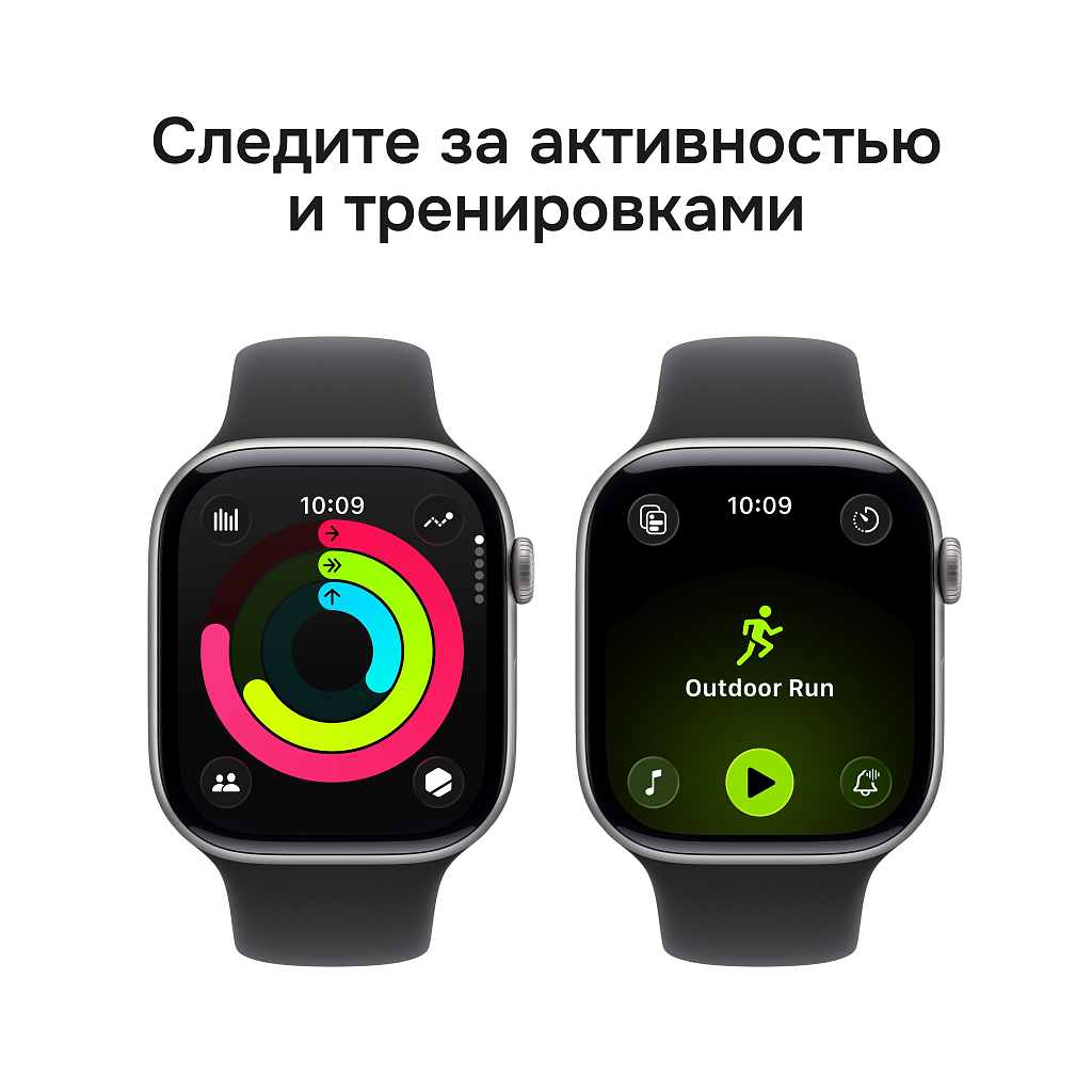 Умные часы Apple Watch Series 11 42mm Space Gray Aluminum Case with Black Sport Band - M/L Умные часы Apple Watch Series 11 42mm Space Gray Aluminum Case with Black Sport Band - M/L