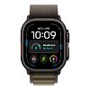 Часы Apple Watch Ultra 4 GPS 49 мм, корпус чёрный титан (Black Titanium), ремешок Alpine, цвет: тёмно-оливковый (Dark Olive), размер: S