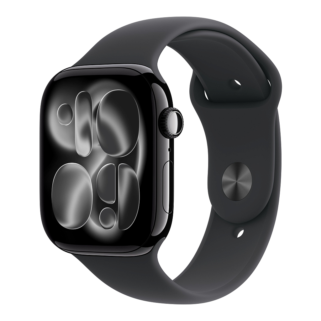 Умные часы Apple Watch Series 11 42mm Jet Black Aluminum Case with Black Sport Band - M/L