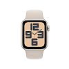 Apple Watch SE 2023, 40 мм, корпус из алюминия цвета «сияющая звезда», спортивный ремешок цвета «сияющая звезда» S/M