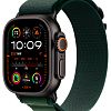 Apple Watch Ultra 2 (2024) GPS + Cellular, 49 мм, корпус из черного титана, ремешок Alpine зеленого цвета, размер M