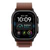 Часы Apple Watch Ultra 4 GPS 49 мм, корпус чёрный титан (Black Titanium), ремешок Alpine, цвет: бордовый (Burgundy), размер: L