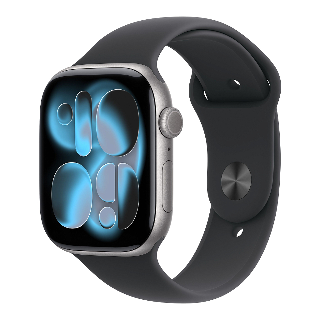 Умные часы Apple Watch Series 11 46mm Space Gray Aluminum Case with Black Sport Band - M/L