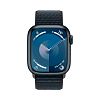 Apple Watch Series 9, 45mm, корпус из алюминия цвета «тёмная ночь», ремешок Sport Loop цвета «тёмная ночь»