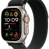 Apple Watch Ultra 2 (2024) GPS + Cellular, 49 мм, корпус из бежевого титана, ремешок Trail черного цвета, размер M