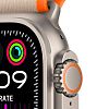 Apple Watch Ultra 2 GPS + Cellular, 49mm, корпус из титана, ремешок Trail оранжевого/бежевого цвета, размер M/L