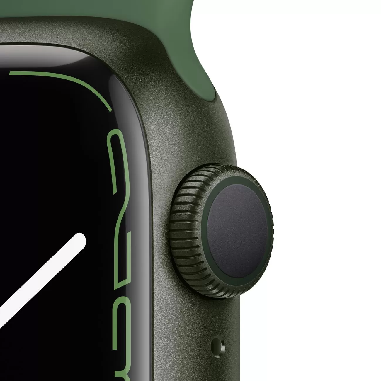 Apple Watch Series 7, 41 мм, корпус из алюминия зеленого цвета, спортивный ремешок «зелёный клевер»