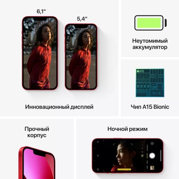 Apple iPhone 13, 256 ГБ, (PRODUCT)RED